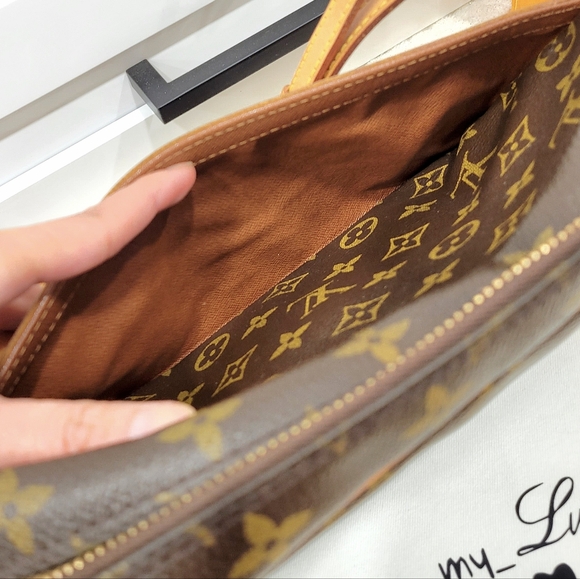 💕DISCONTINUED Very Rare Crossbody LOUIS VUITTON Trocadero 27/ MM Monogram - Picture 11 of 16